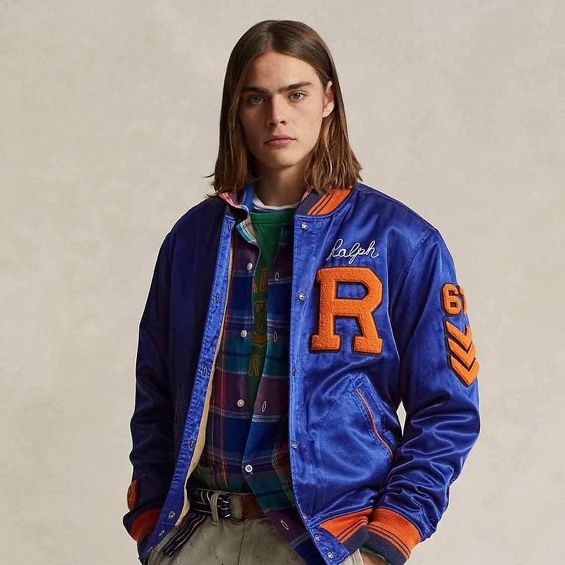 폴로 랄프로렌 새틴 레터맨 자켓 satin letterman 상품이미지3