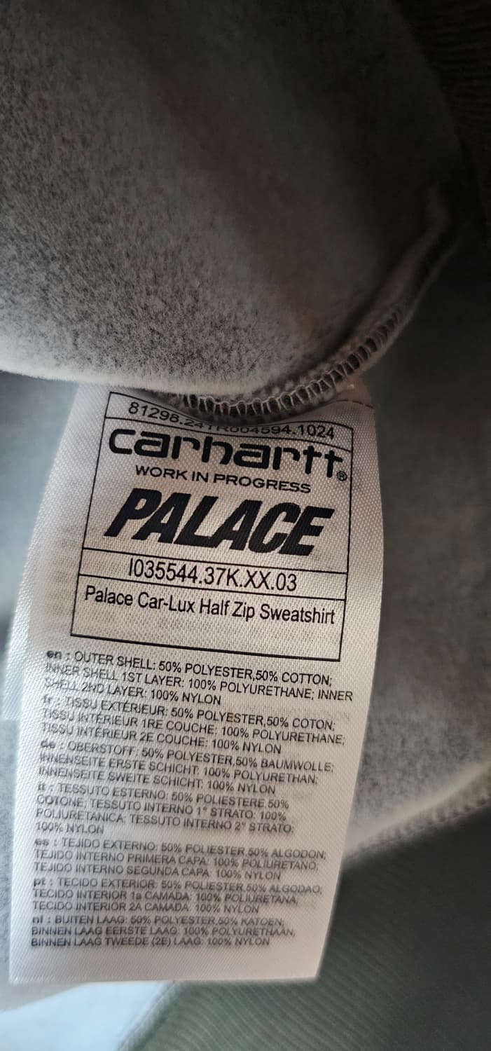 팔라스 x 칼하트 WIP 카 럭스 집 스웨트셔츠 플랜트 - 24FW 상품이미지6