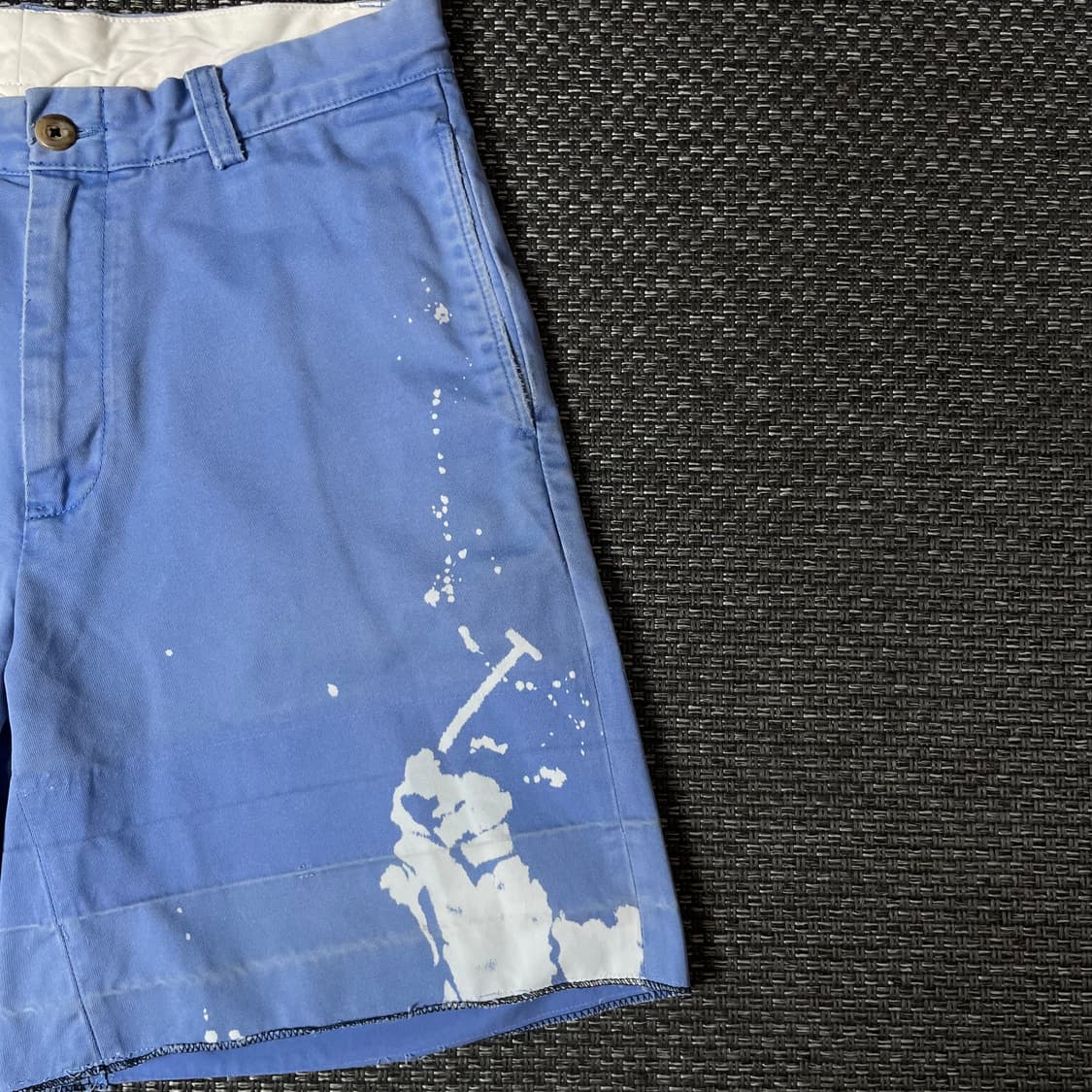 (32) 폴로랄프로렌 블루 페인트 스플래터 로고 하프 팬츠 상품이미지3