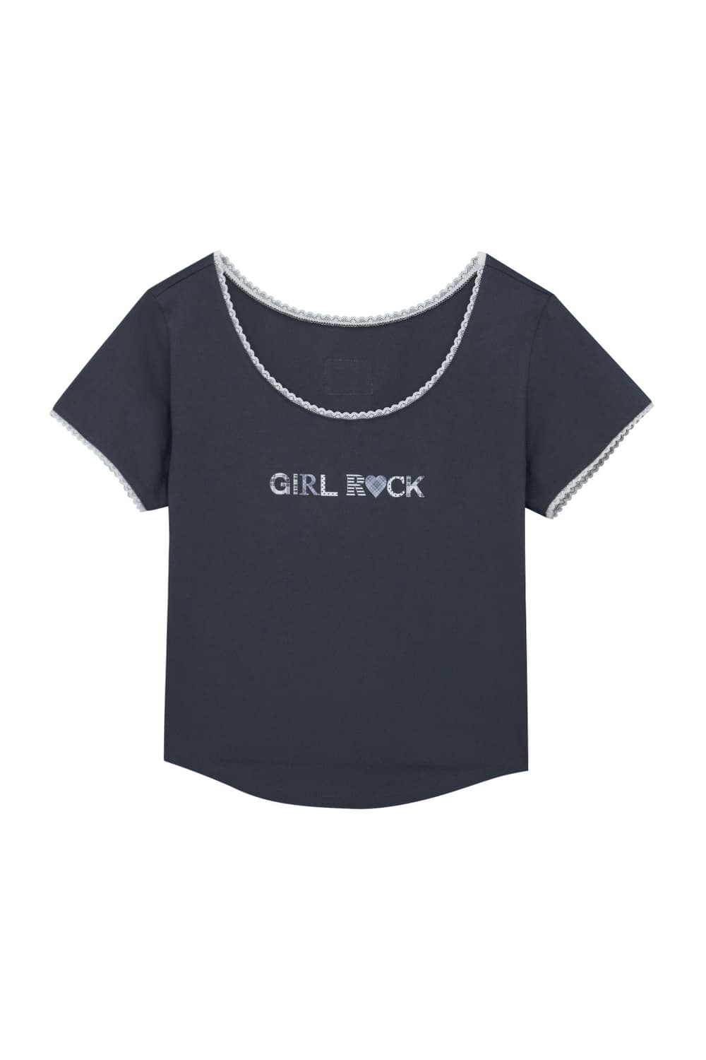 허그유어스킨 Girl rock T (Charcoal) 상품이미지1