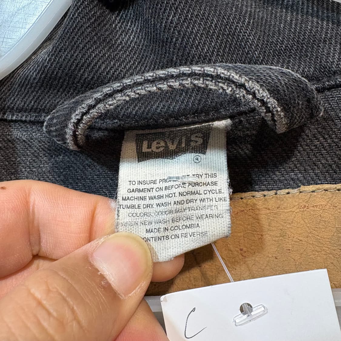 [XL] LEVI's 리바이스 90‘s 빈티지 흑청 데님 자켓 상품이미지7