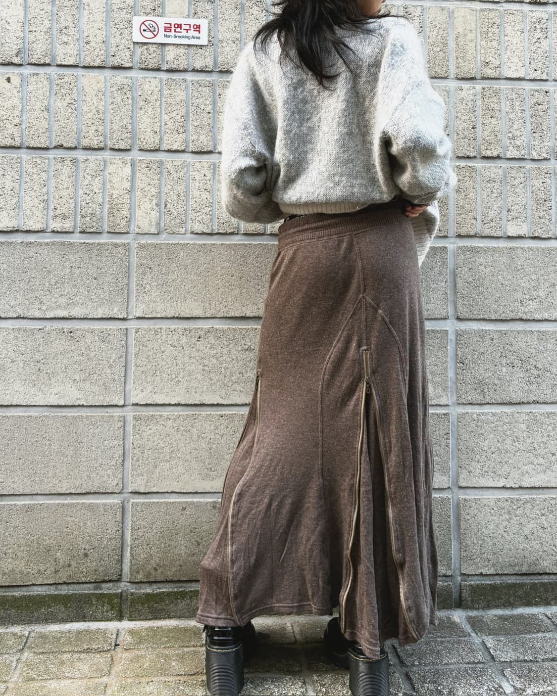 고아 풀 집업 롱 스커트 상품이미지8