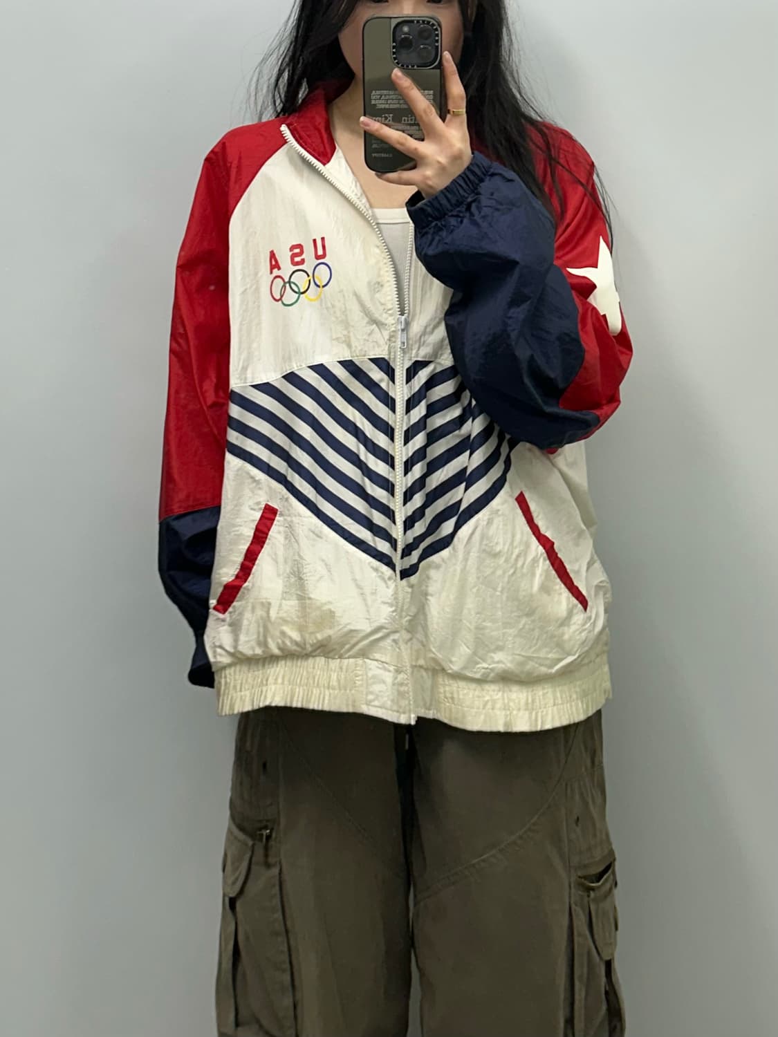 Vintage 84년 La 올림픽 미국 바람막이 상품이미지1