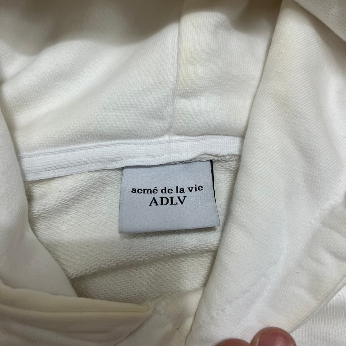 아크메드라비 베이비 빅프린팅 레터링 후드 티셔츠 [화이트] 2사이즈 상품이미지6