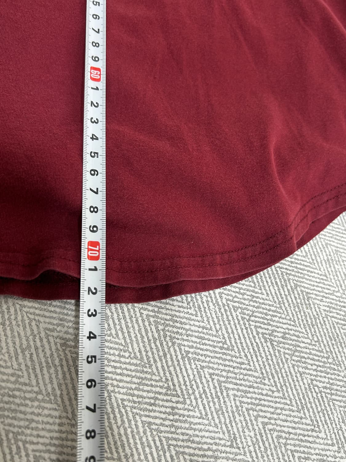 홀리스터 버건디 롱슬리브 긴팔티 남성 M 상품이미지8