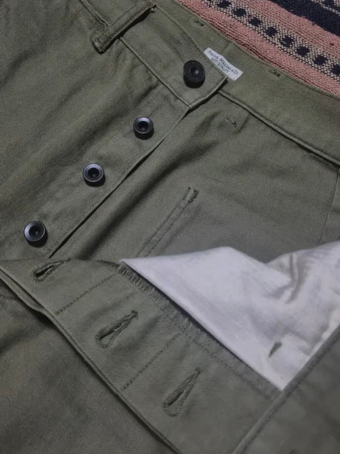 [2]피그벨 HBT 밀 트라우저 올리브 상품이미지5