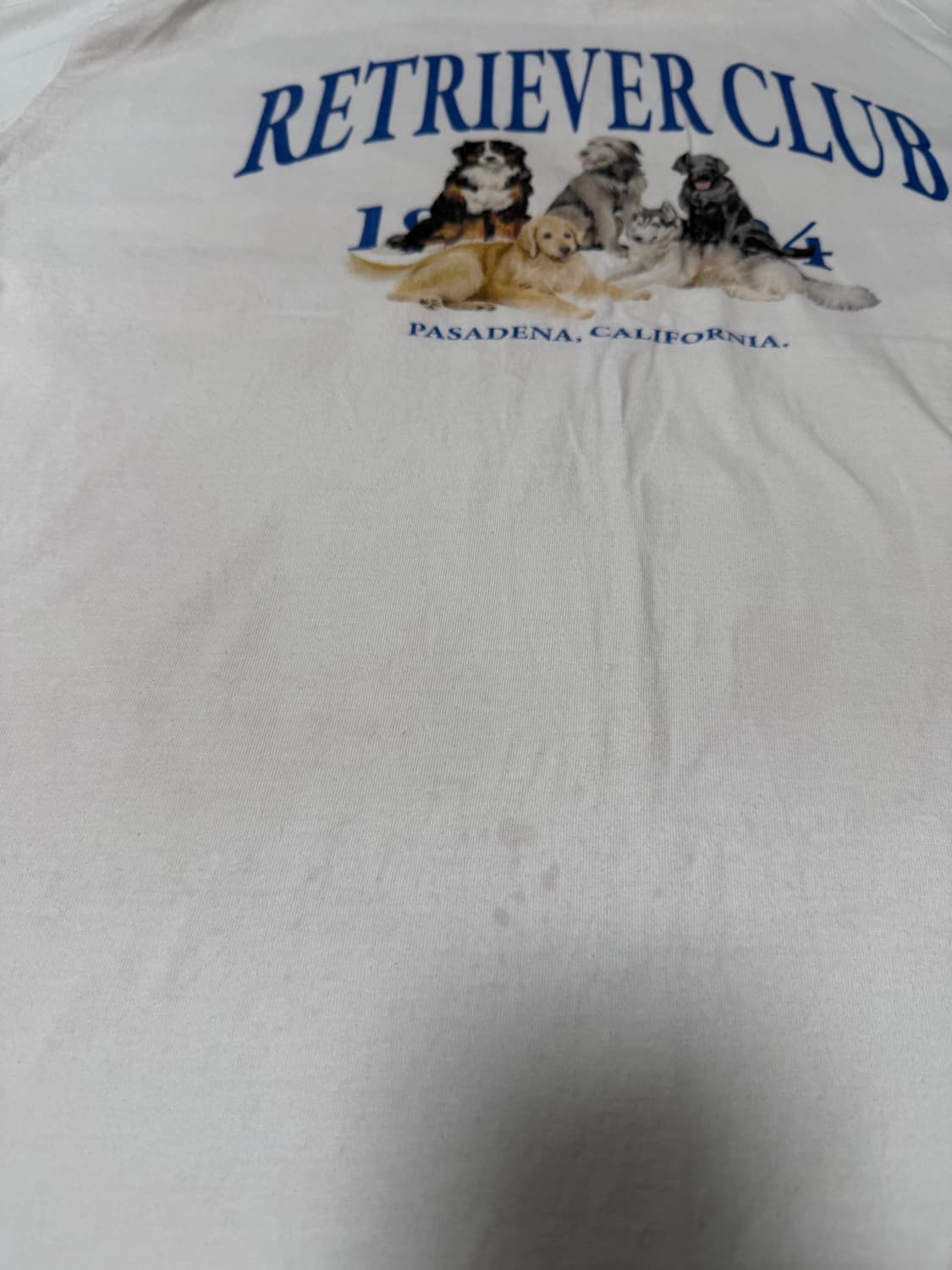 리트리버클럽 반팔 화이트 상품이미지3