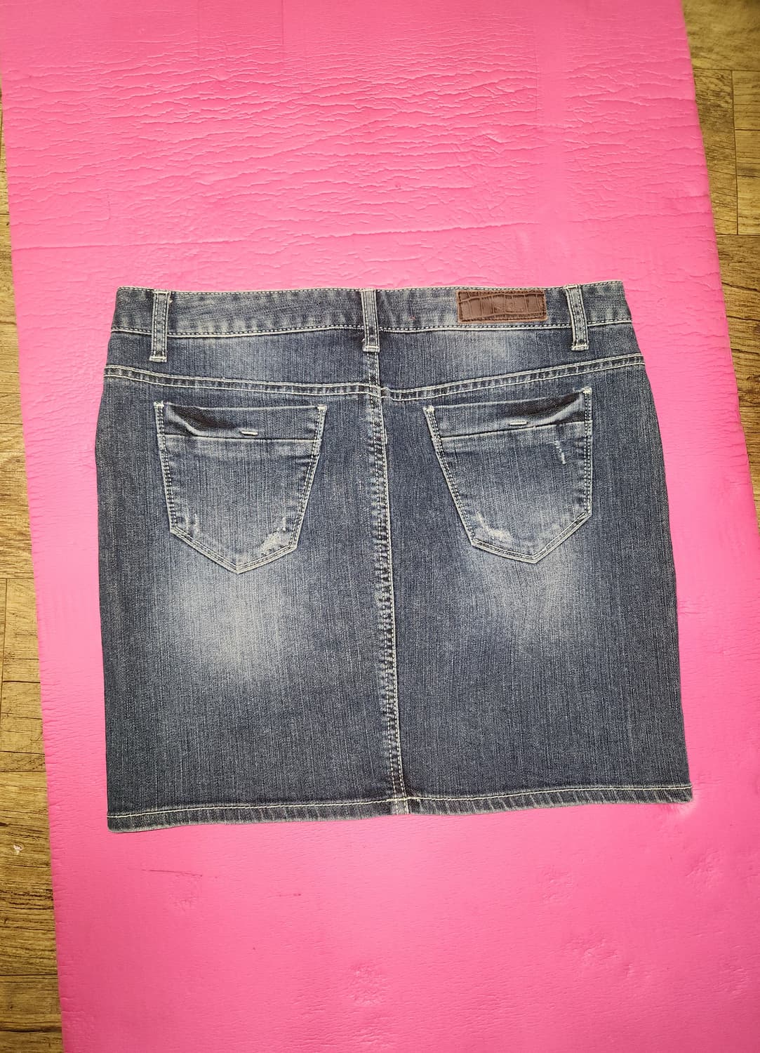 잠뱅이  데님 미니 스커트 L(허리반품 41센치 상품이미지2