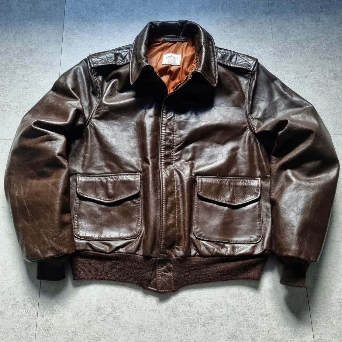 70s 아비렉스 A-2 플라이트 자켓 44sz 상품이미지1