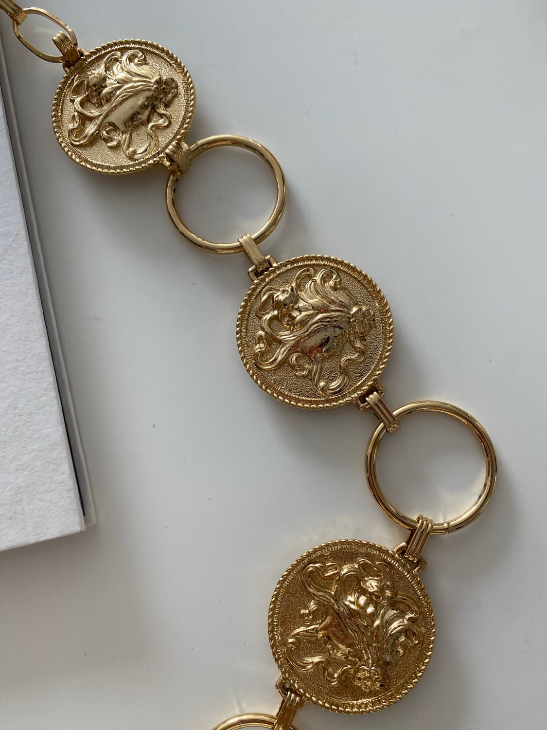 Y2k 빈티지 골드 코인 체인 벨트 상품이미지3