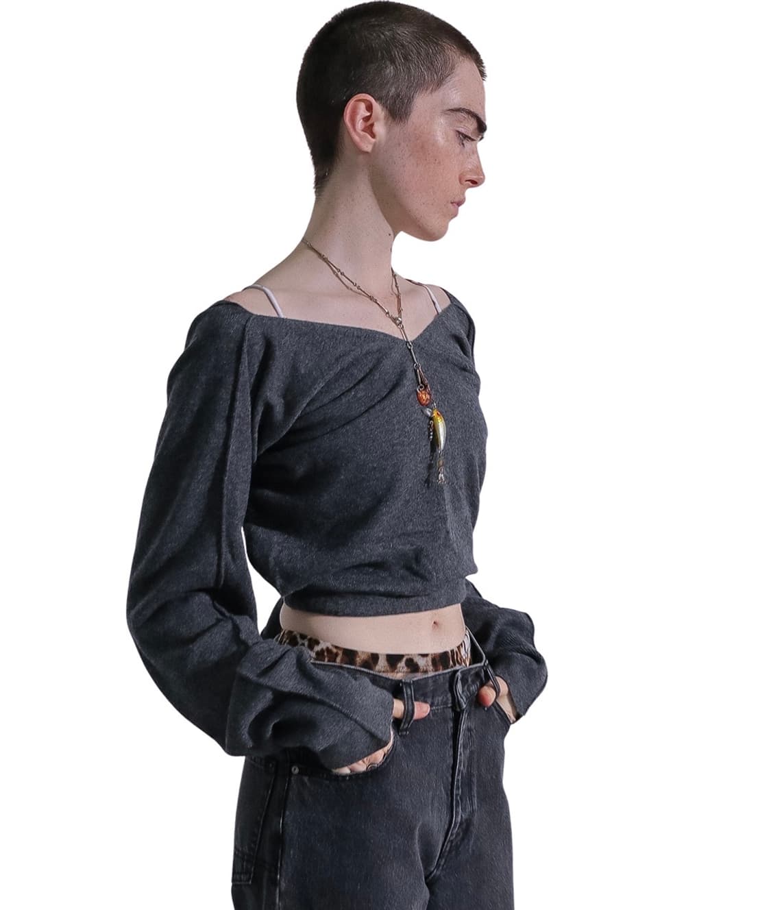 [F]퍼버즈 25fw Multiple 니트/그레이 상품이미지1