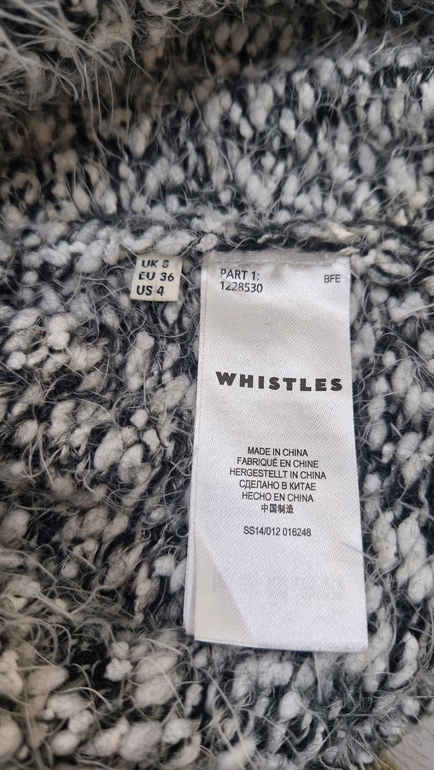 Whistles 블랙/화이트 스웨터 UK8(영국 브랜드) 상품이미지5
