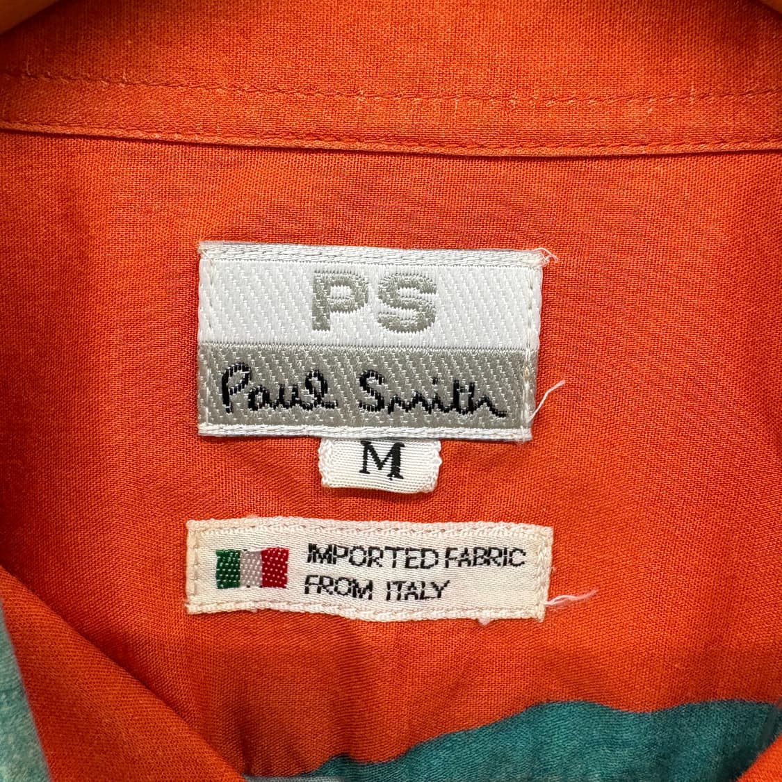 폴스미스 오렌지 프린팅 셔츠 남성 M 상품이미지3