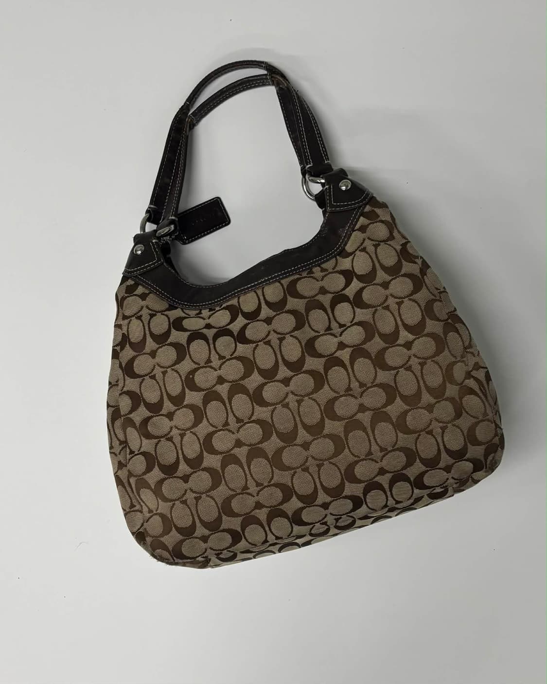 코치 빅버클 시그니처 캔버스 호보 숄더백 토트백 상품이미지2