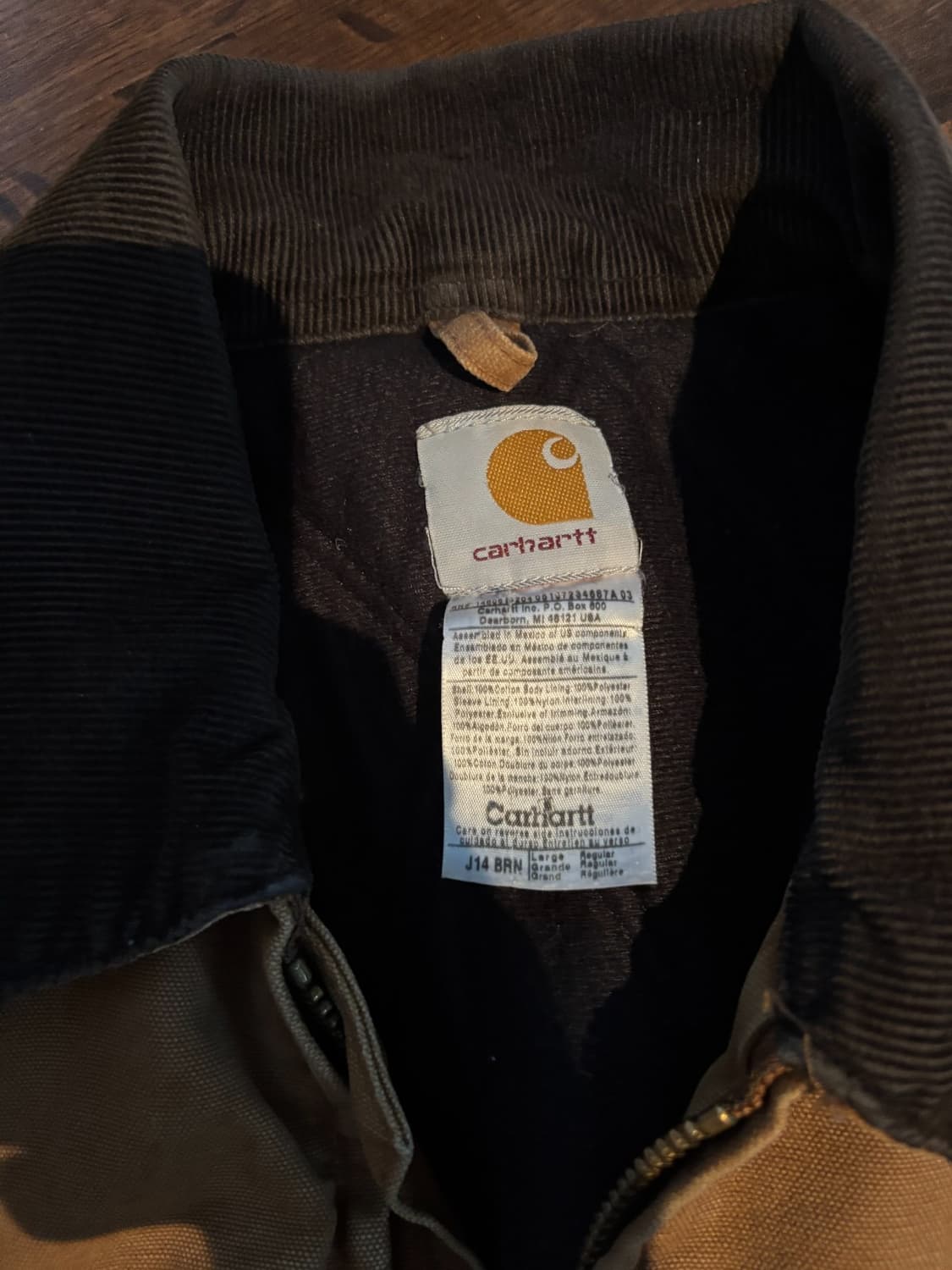 칼하트 J14 디트로이트 자켓 브라운 상품이미지2