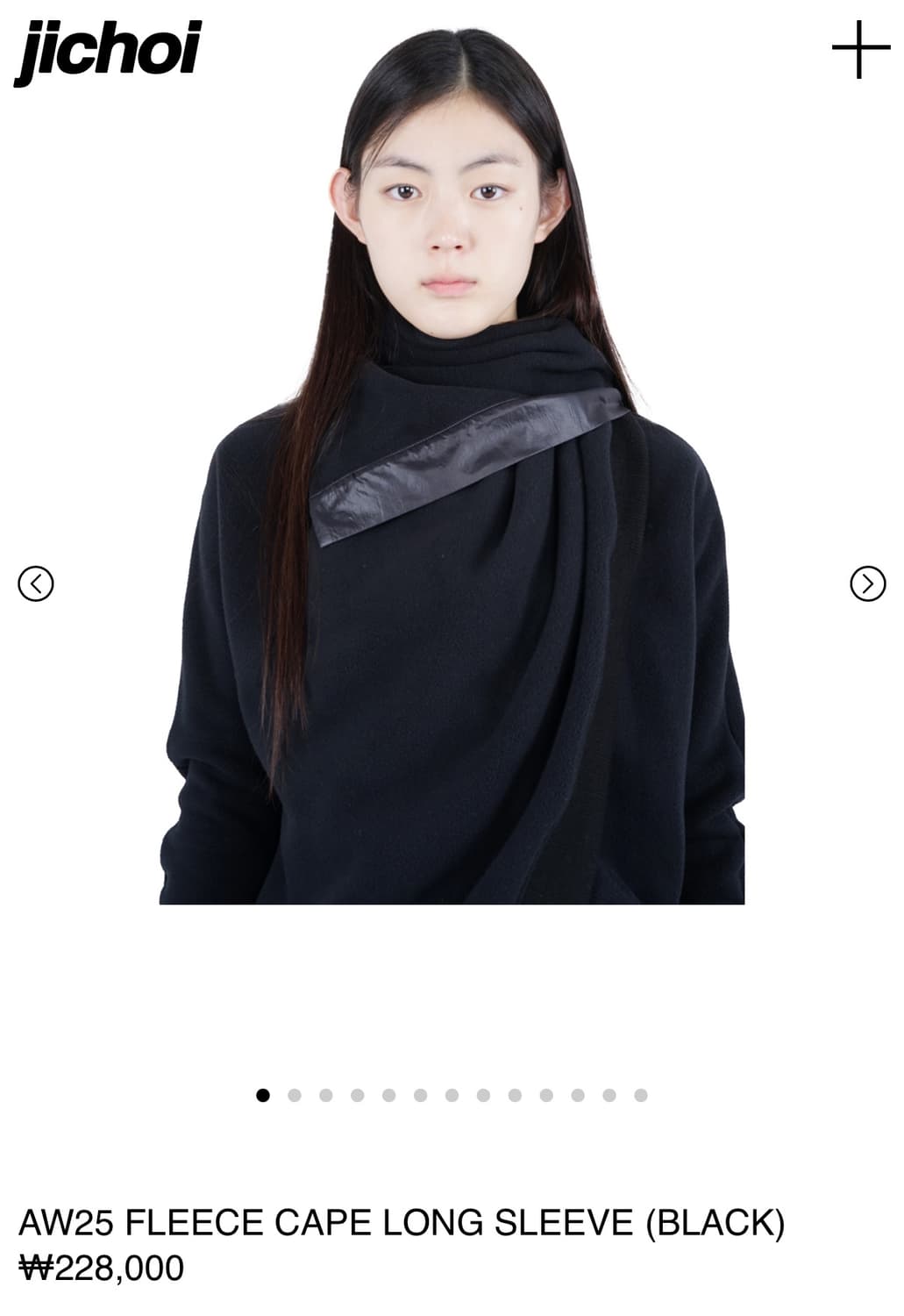 (새상품)지초이 AW25 FLEECE CAPE LONG SLEEVE 상품이미지1