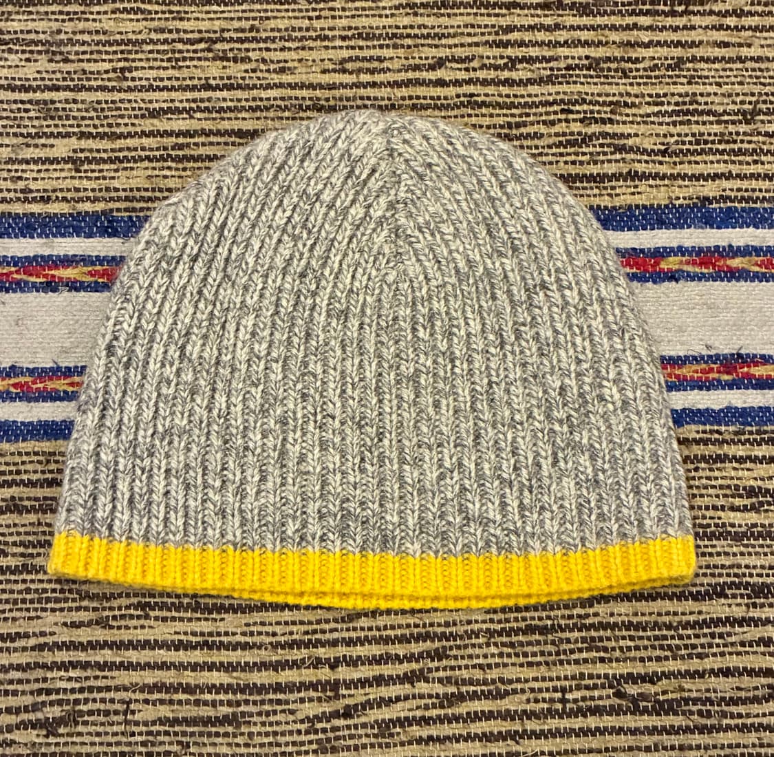 (F)GAP 갭 램스울 오트밀 그레이 배색 숏비니 와치캡 상품이미지1