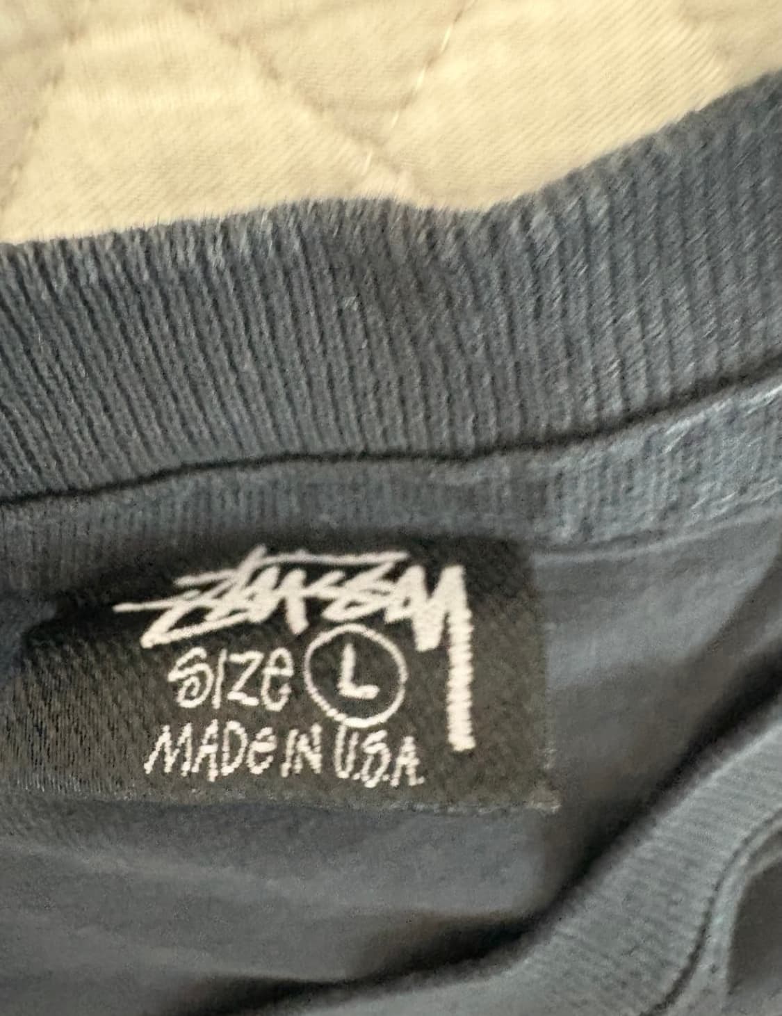 스투시 x 아워레가시 서프맨 피그먼트 다이드 티셔츠 블랙 상품이미지3