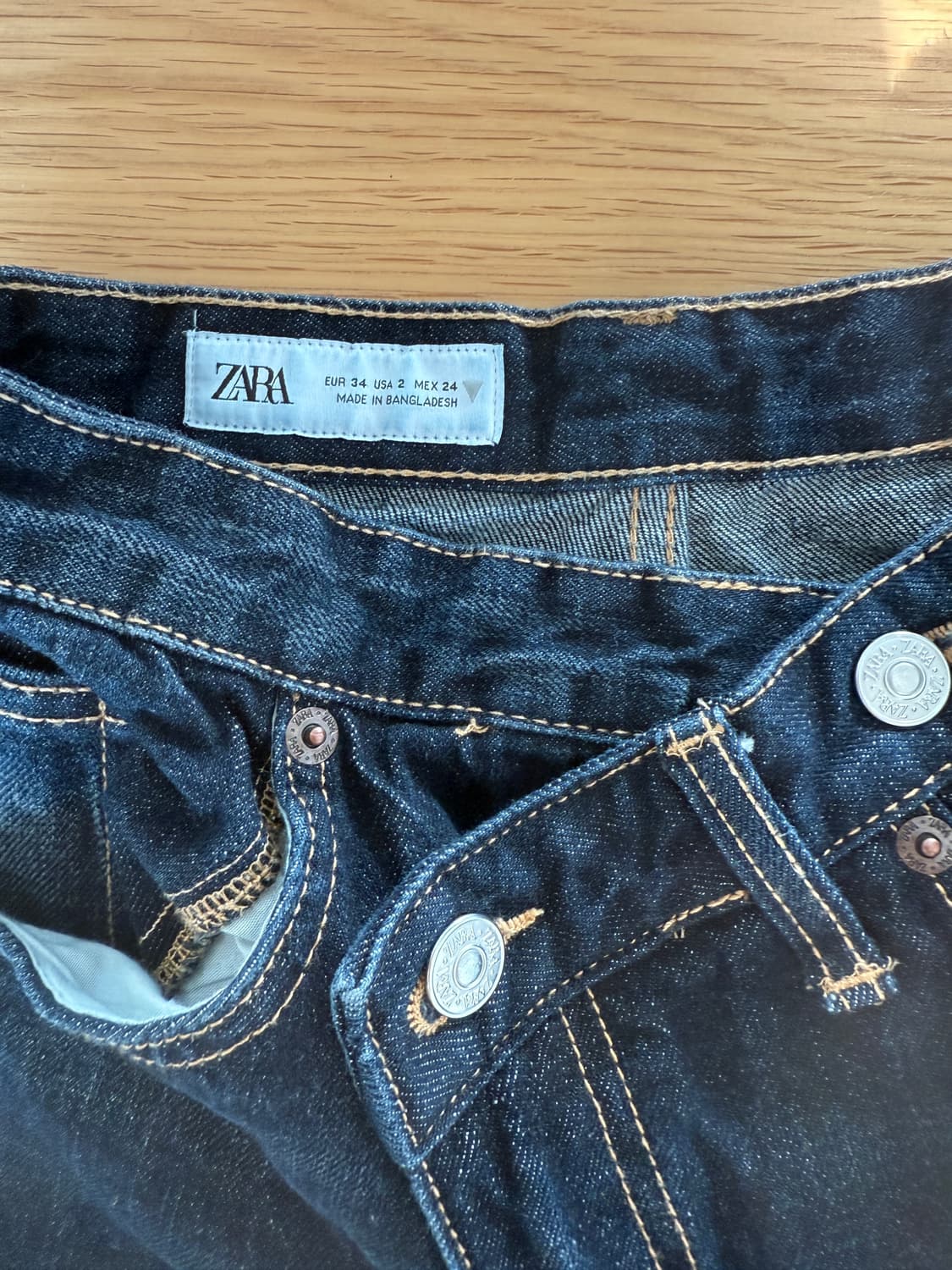 자라(ZARA) 비대칭 데님 청바지 상품이미지6