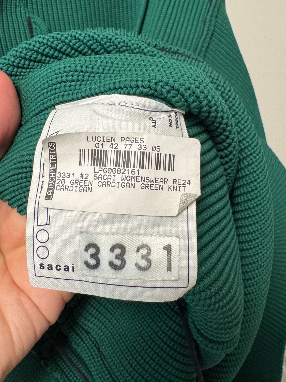 사카이 sacai 니트 가디건 그린 105 상품이미지8