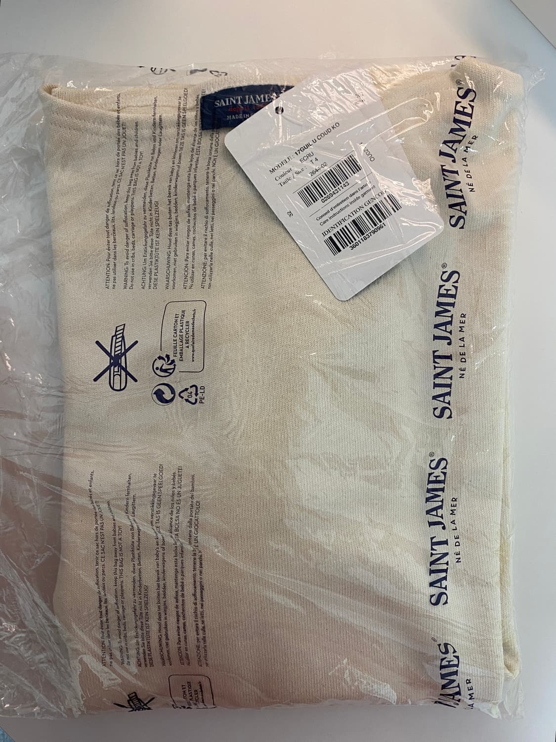 세인트제임스 길도엘보패치 에크루 T4 상품이미지1