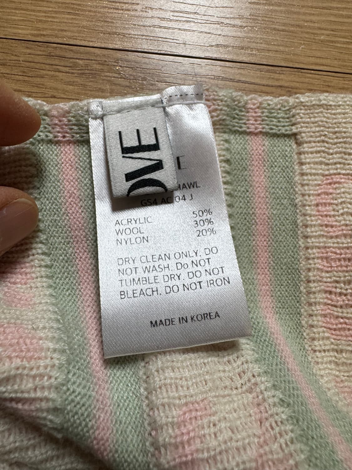 그로브 STRIPE GRVR SHAWL MUFFLER [PINK] 상품이미지6