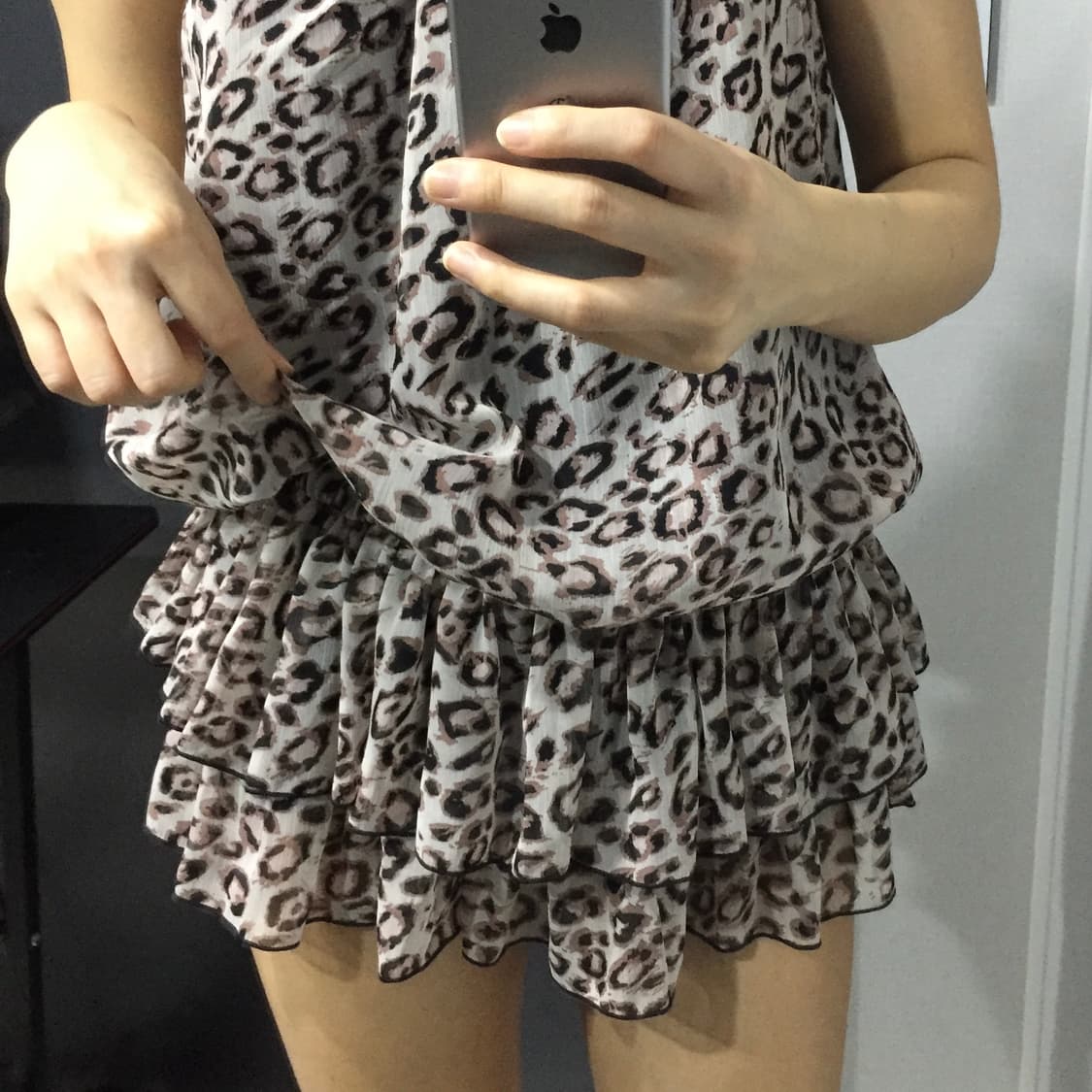 레오파드 고딕 슬리브리스 원피스 상품이미지5