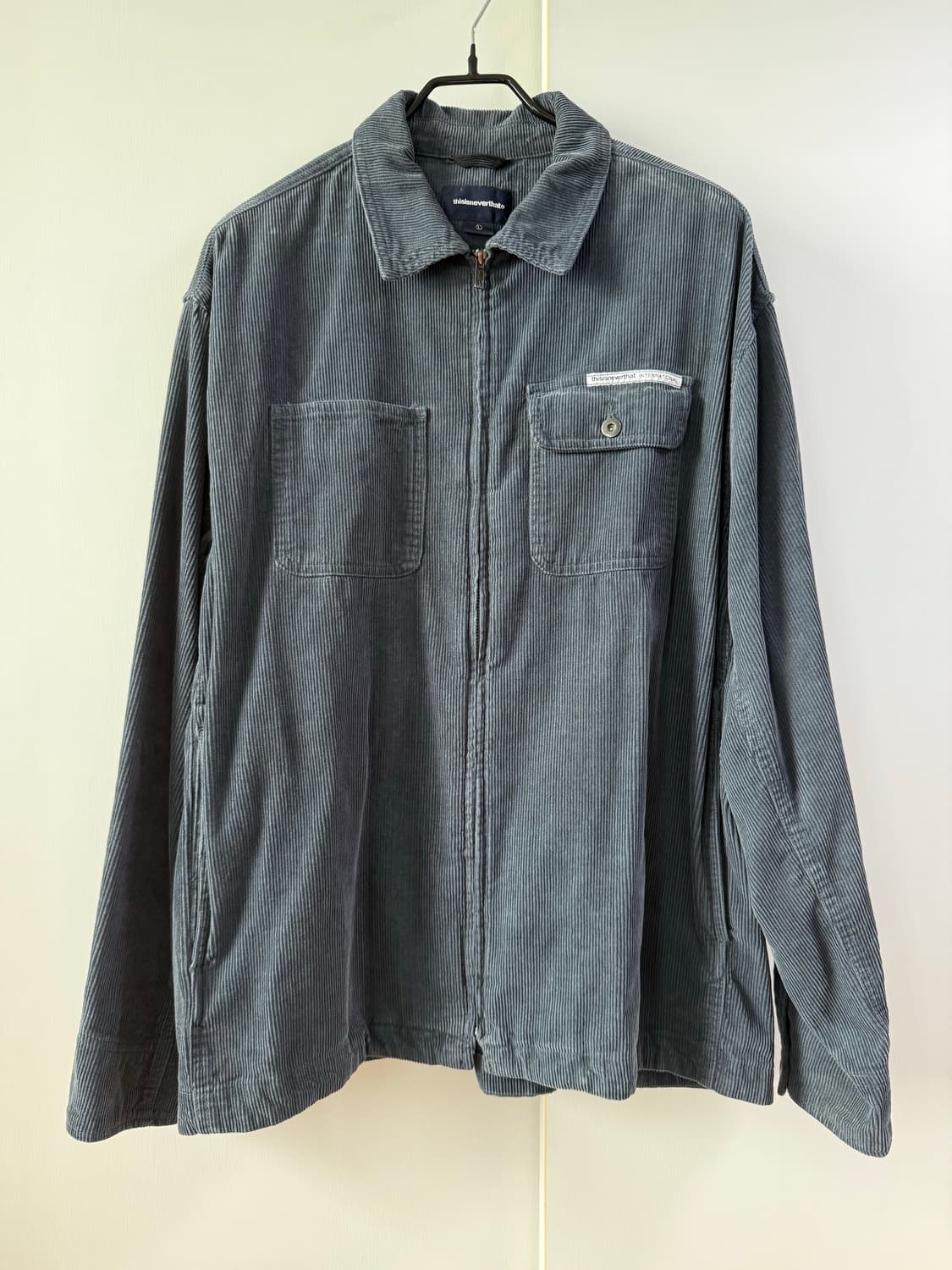 Washed Corduroy Zip Jacket Dark Slate 상품이미지2