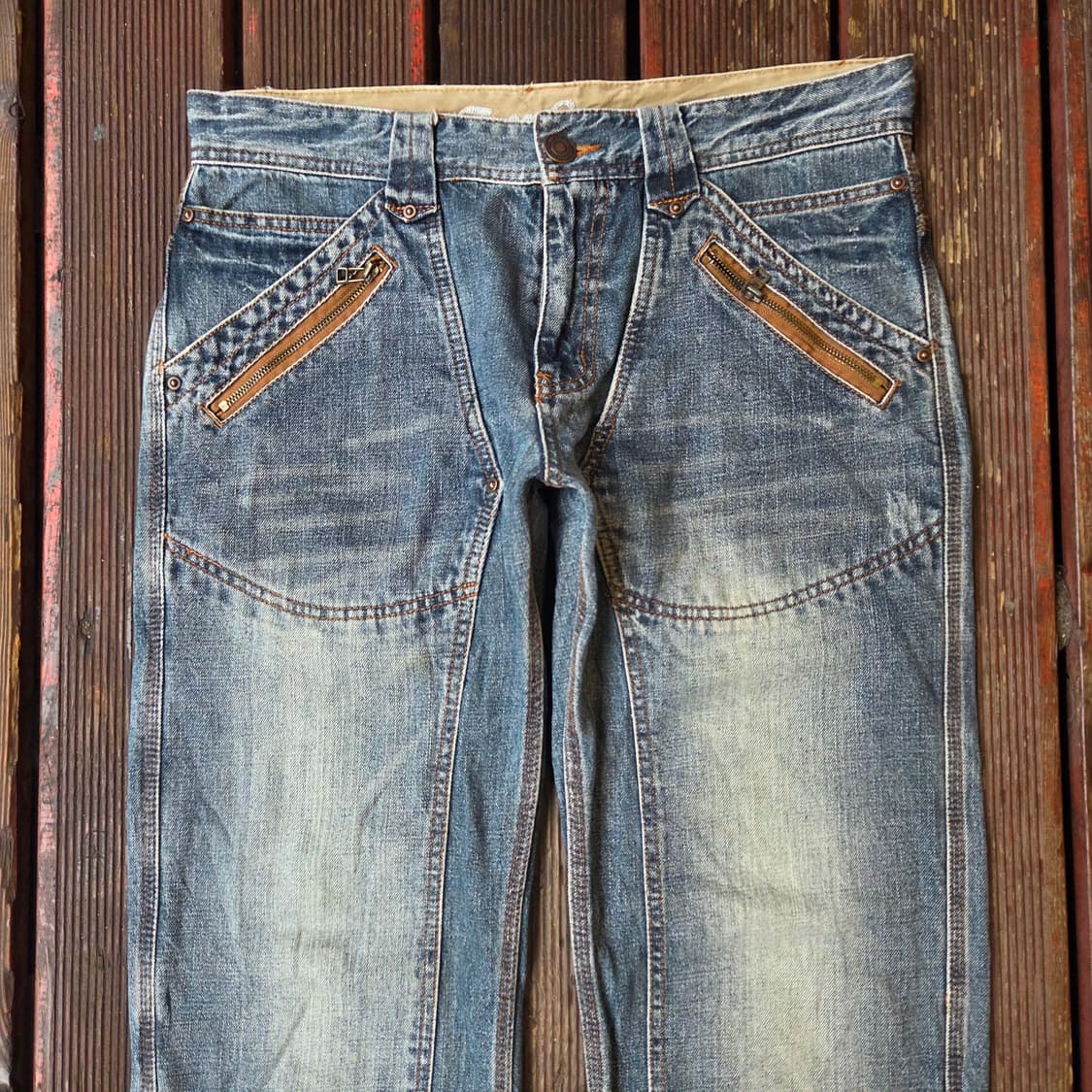 빈티지 더블니  팬츠 상품이미지3