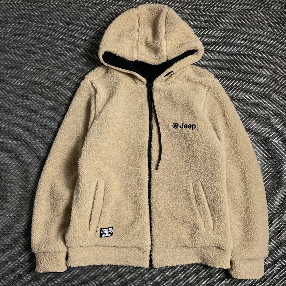 Jeep 빅로고 리버시블 후드 플리스 자켓y 4874 상품이미지3