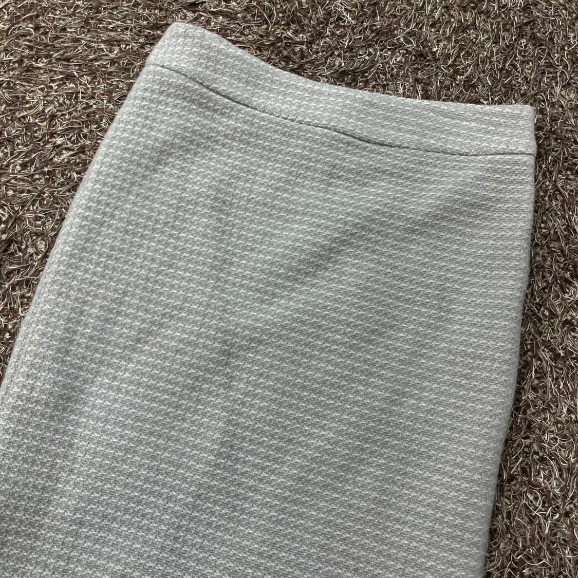 55 타임옴므 트위드 그레이 H라인 미디 스커트 상품이미지2