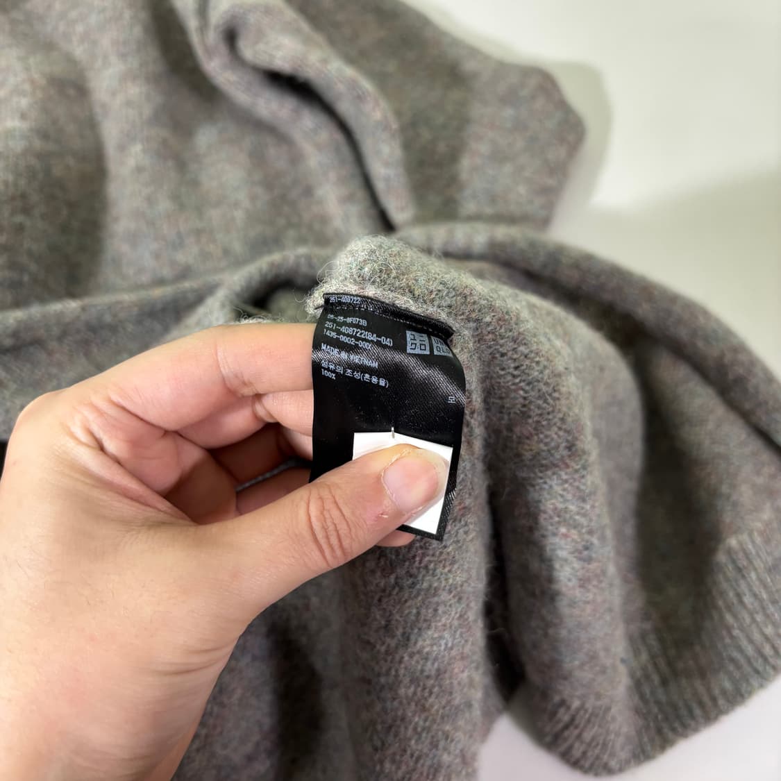 우먼M-L 유니클로 그레이 니트후드 롱 가디건 상품이미지5