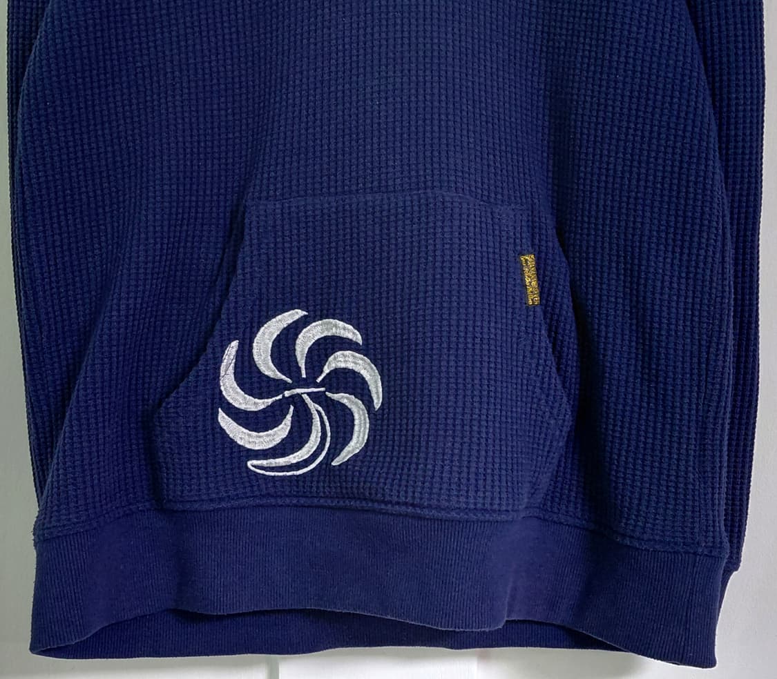 [L] Banana Seven 빅로고 와플 후드티 - 네이비 상품이미지3