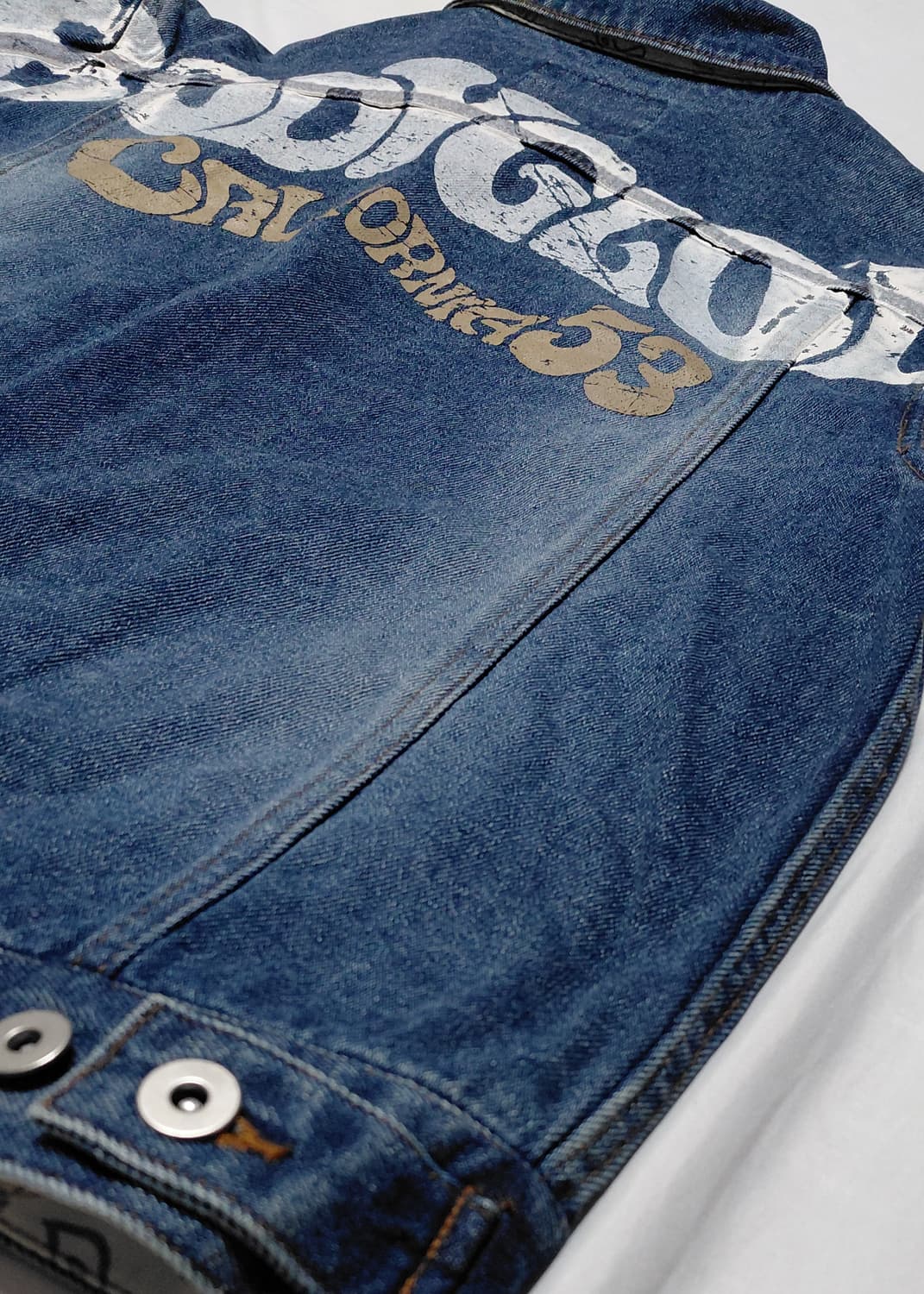 [M] 바디글로브 빈티지 캘리포니아 빅로고 데님 자켓 상품이미지9