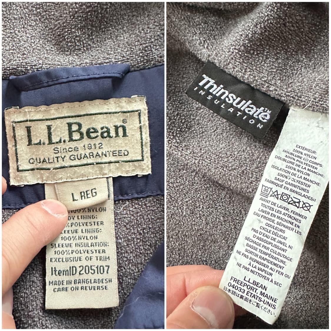 90s LLBean 엘엘빈 웜업 쓰리시즌 자켓 L 상품이미지5