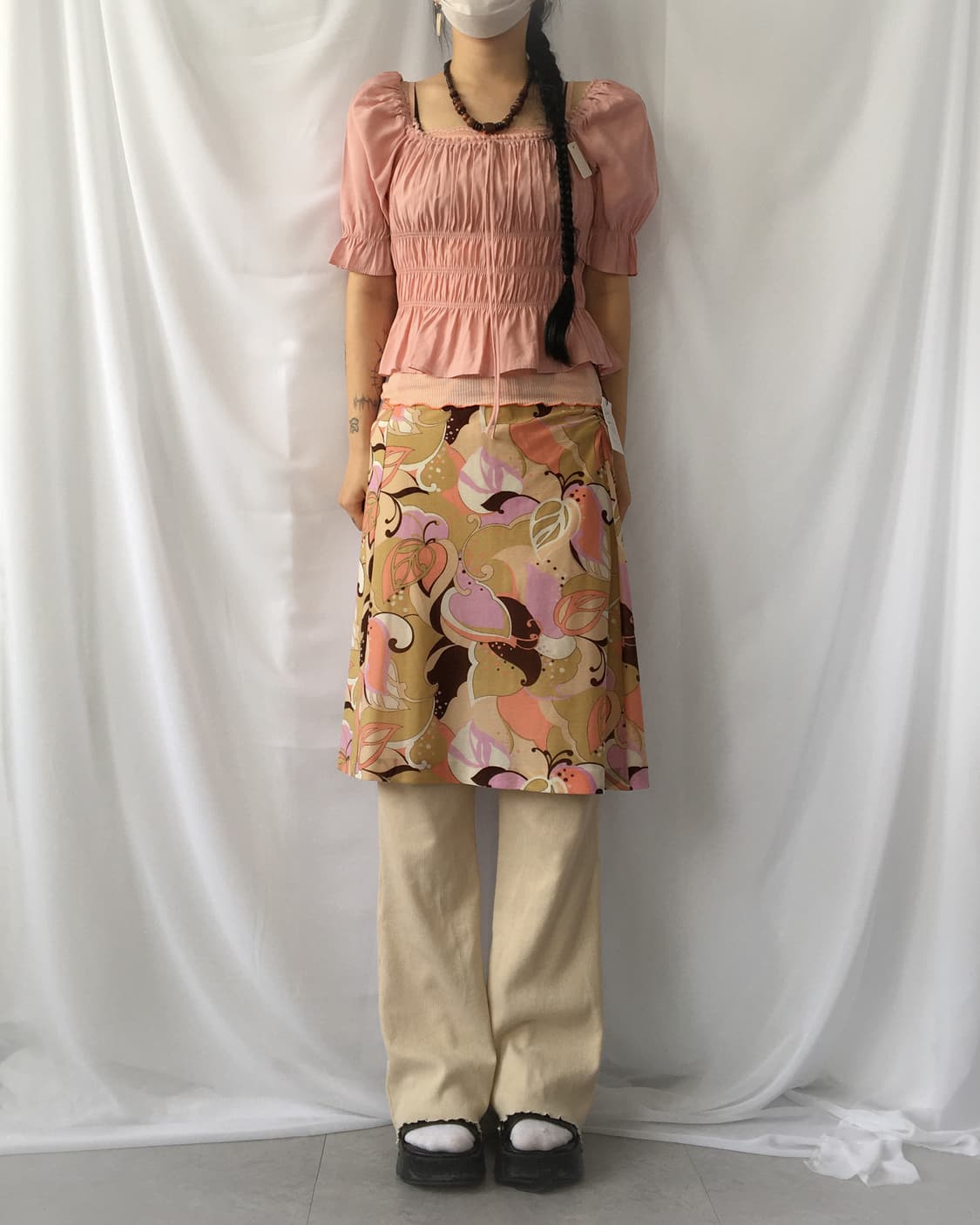 Shirring blouse 상품이미지1