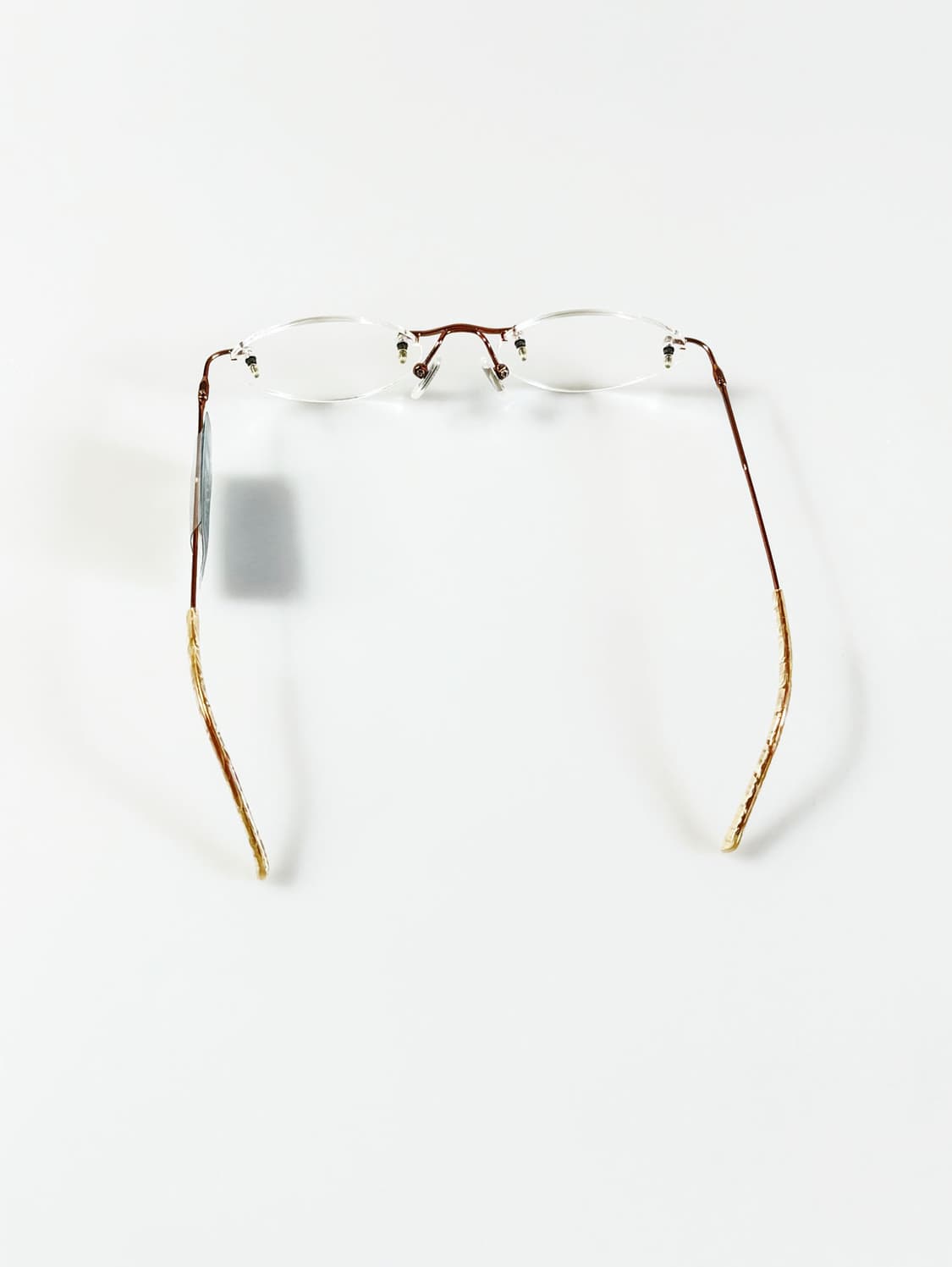 90s 일본제 ALOOK 무테 오벌 프레임 빈티지 안경 상품이미지5