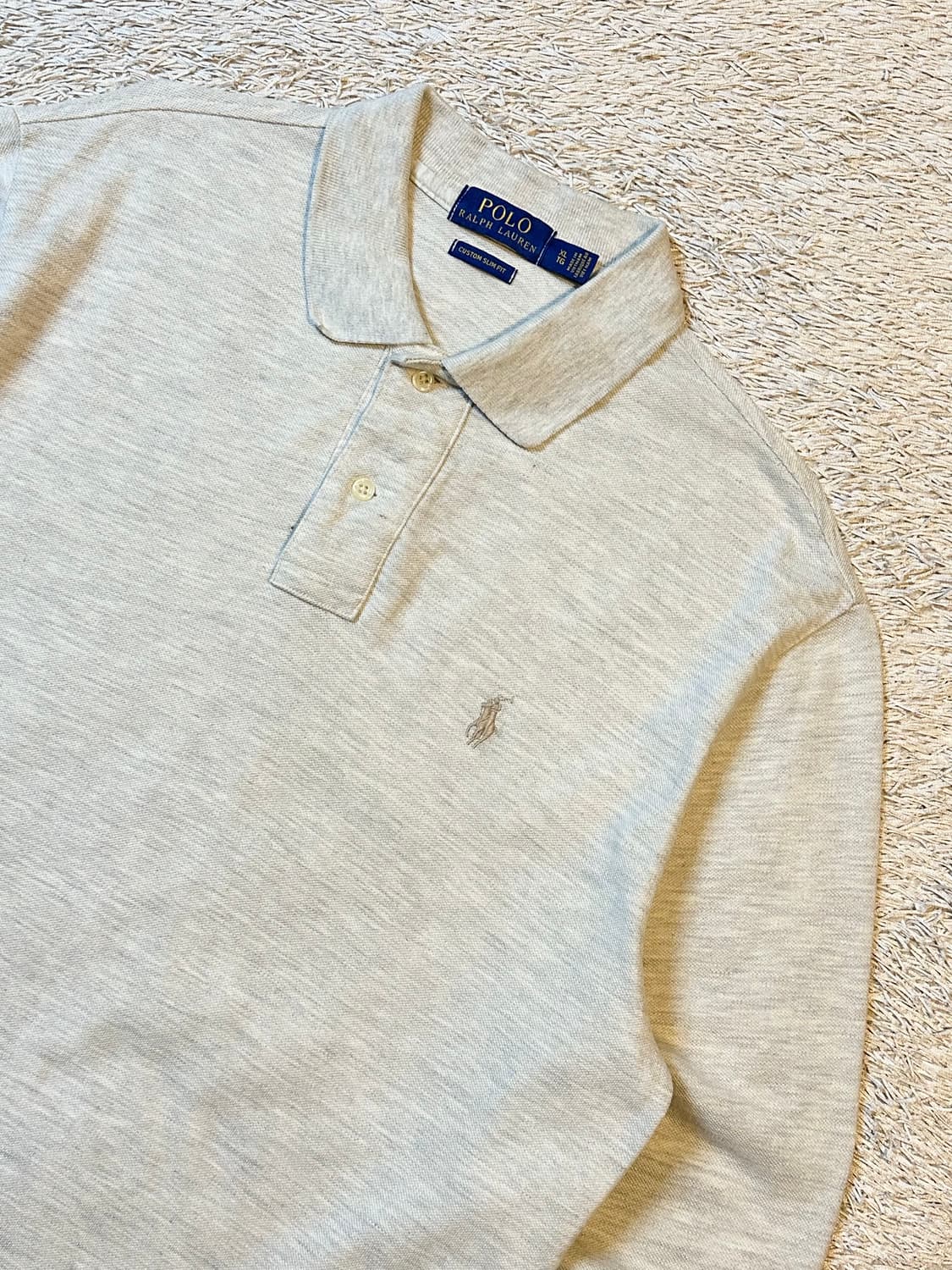 폴로 랄프로렌 신형 베이지포니 PK 긴팔 카라티 오트밀 상품이미지2