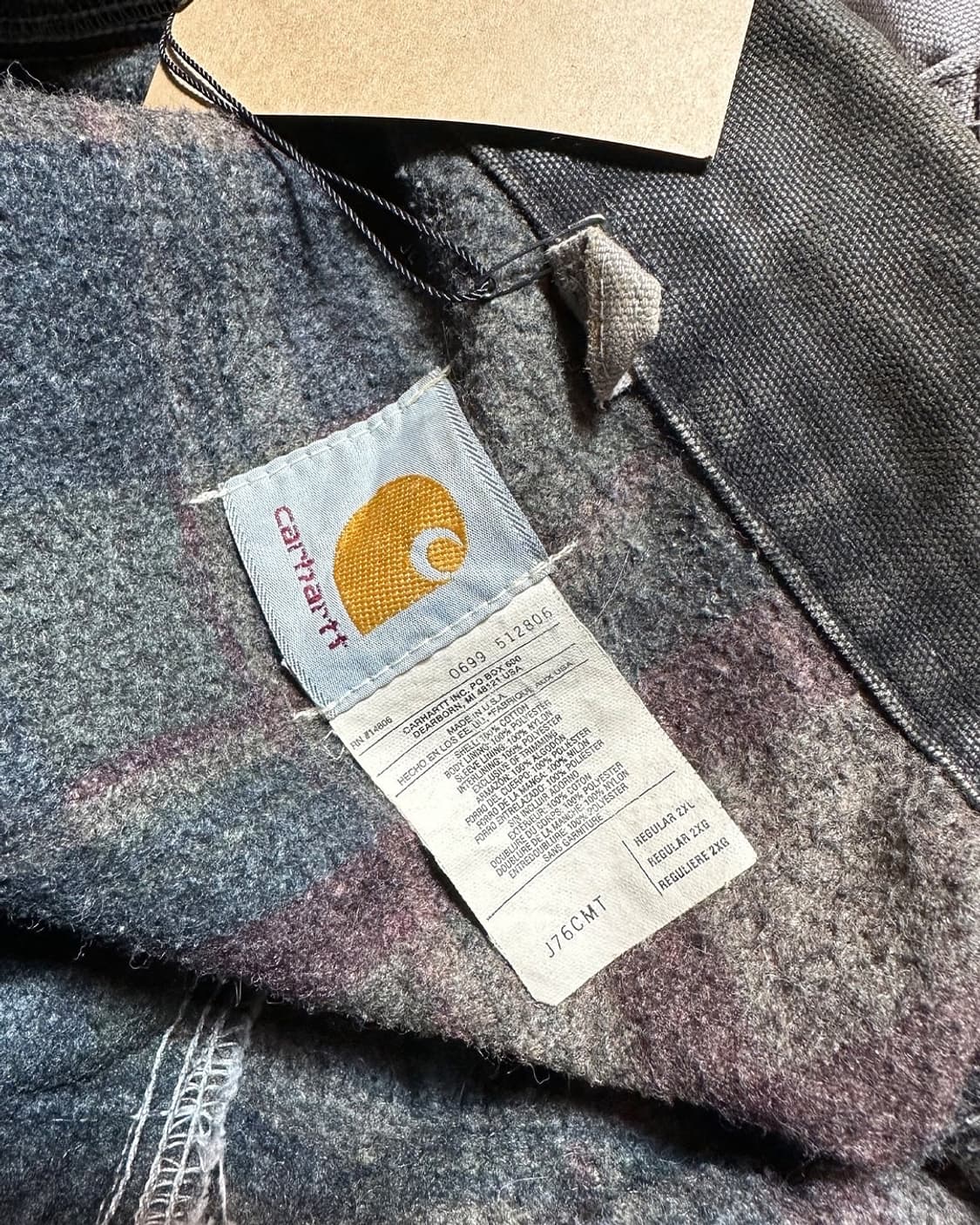 90s 칼하트 디트로이트 워크 자켓 made in usa 상품이미지8