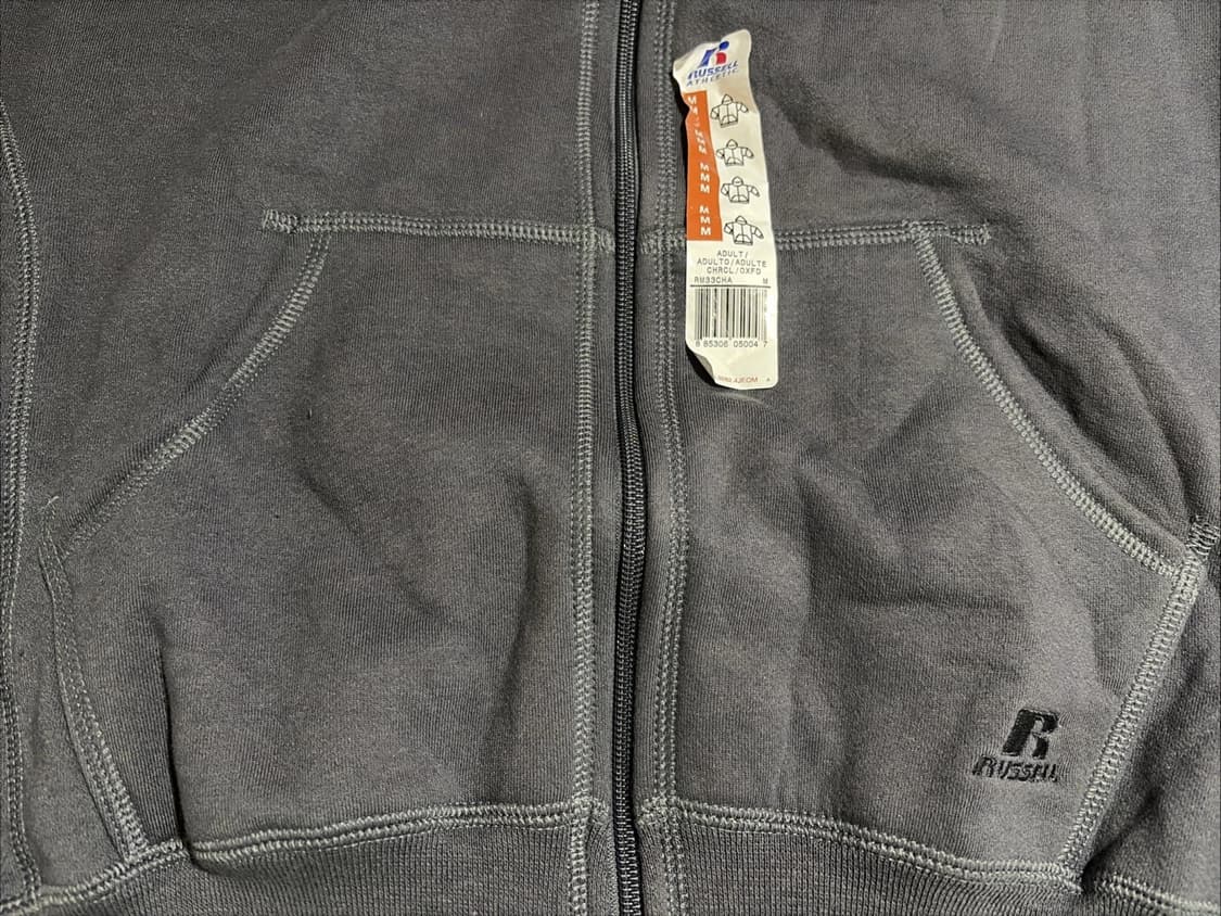러셀 애슬레틱 스웻 후드집업 차콜 상품이미지3