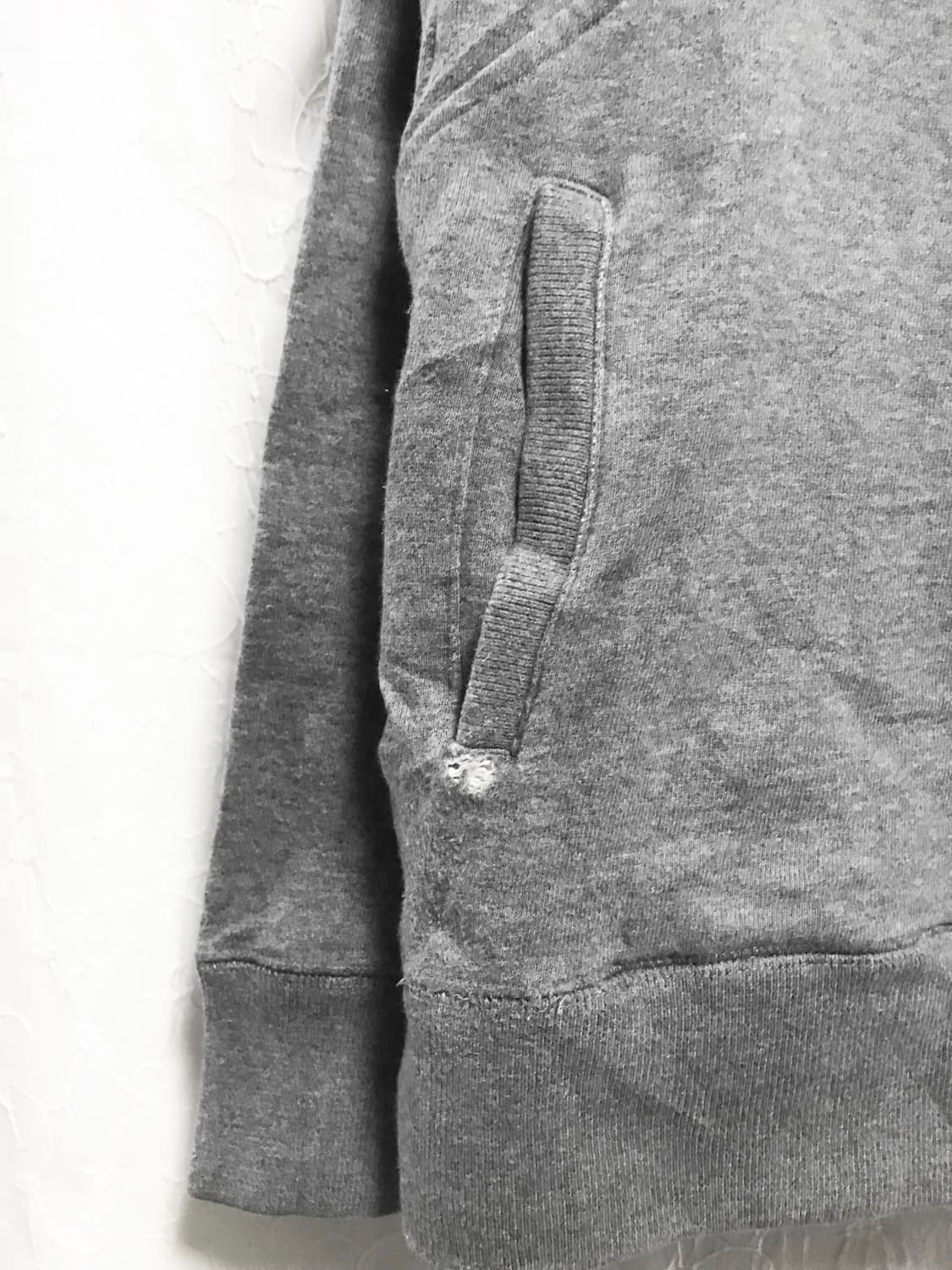 빈티지 펑크 사선 지퍼 레터링 후드 맨투맨 탑 상품이미지8