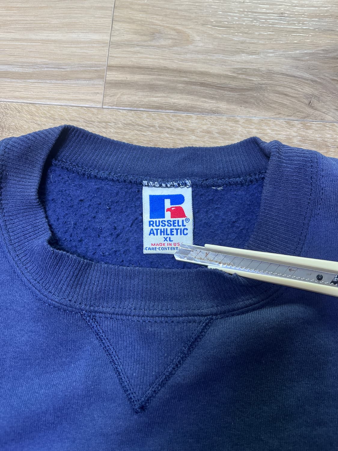 90s 러셀 블랭크 스웻 usa xl 상품이미지2