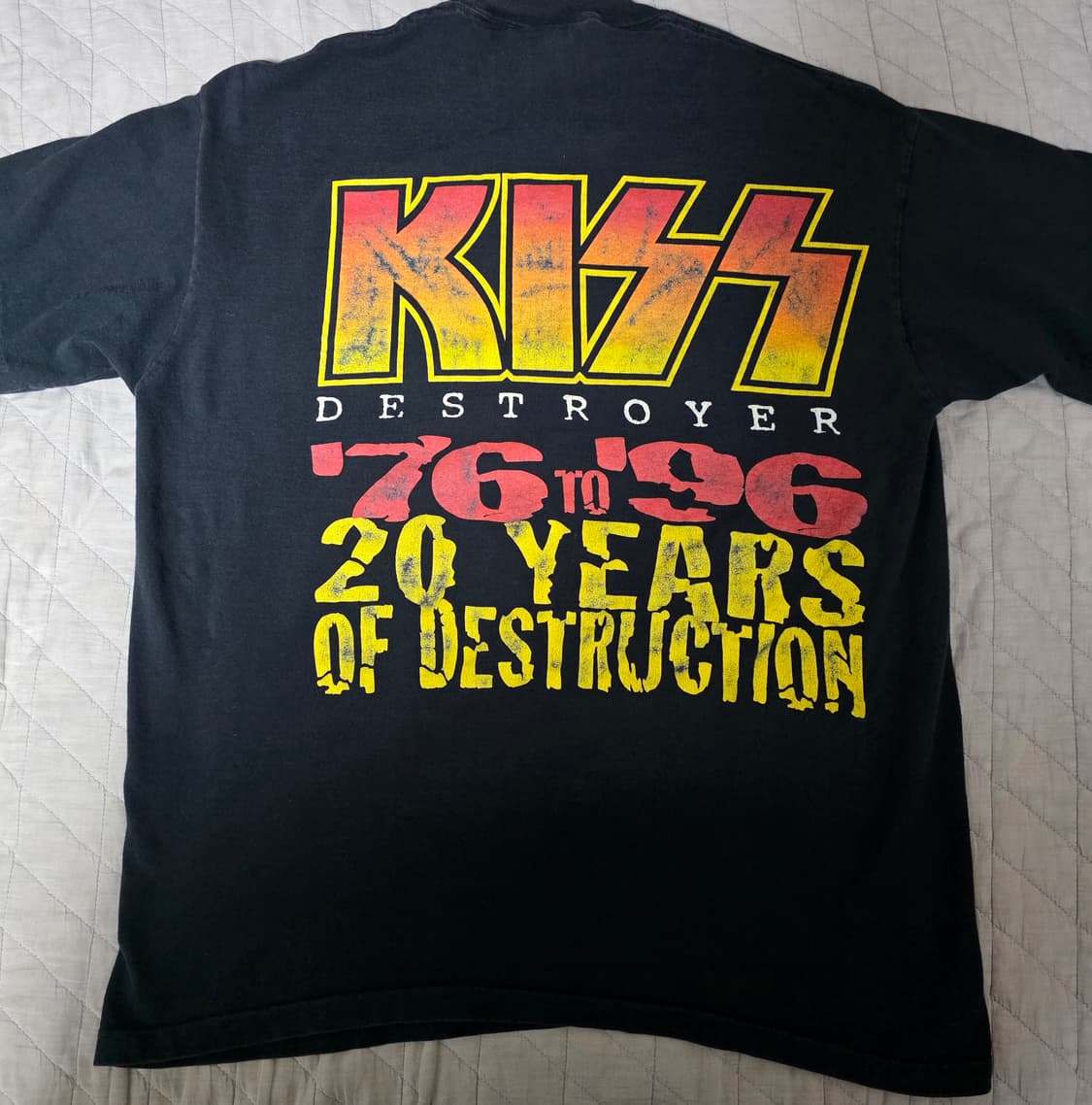 [XL] 90s KISS 키스 20주년 디스트로이어 빈티지 밴드티 상품이미지7