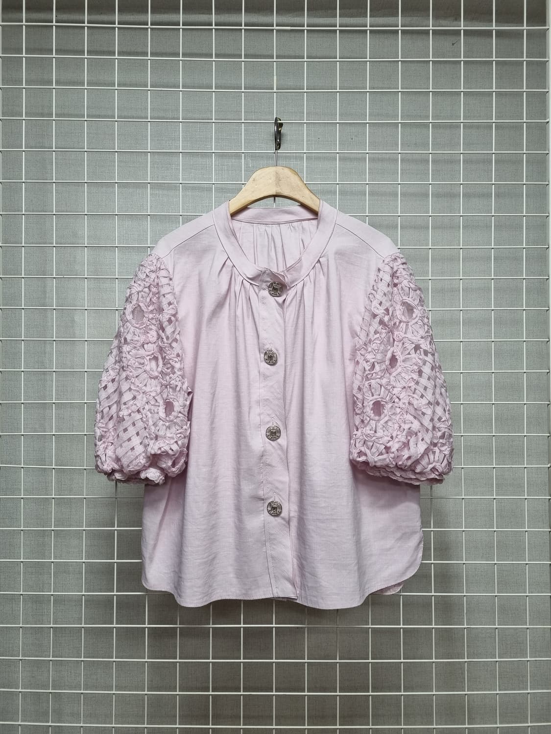 한섬 MINE 마인 블라우스 (연핑크) 상품이미지1