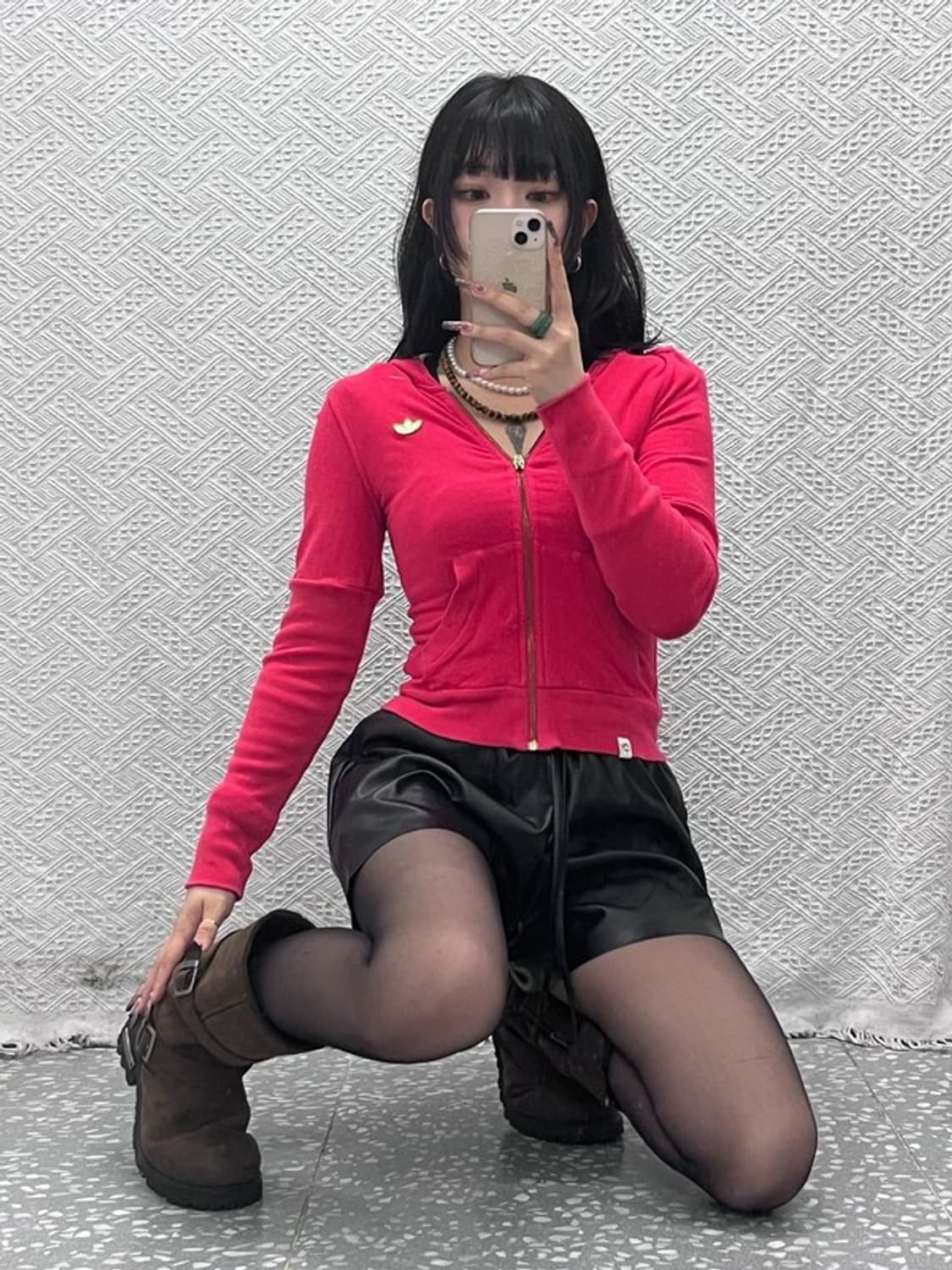 아디다스 Y2K 레트로 00's 딱붙핏 후드집업 85 C11754 상품이미지1