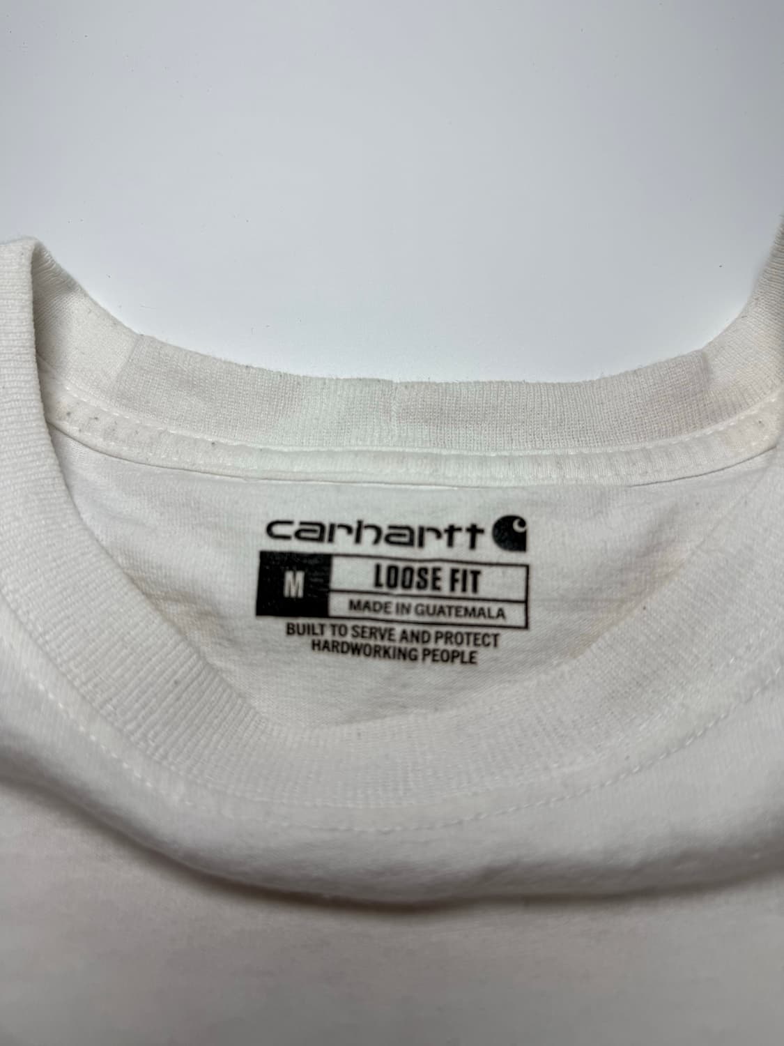 칼하트 포켓 티셔츠 화이트 상품이미지2
