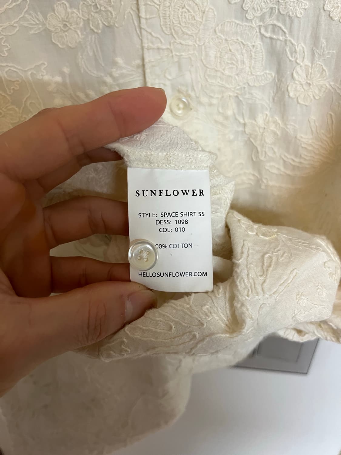 Sunflower 자수 셔츠 상품이미지3