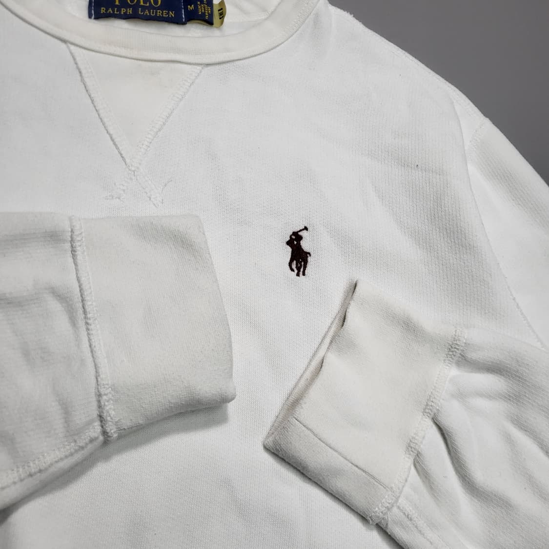 폴로 랄프로렌 신형 qr 맨투맨 m 화이트 상품이미지3