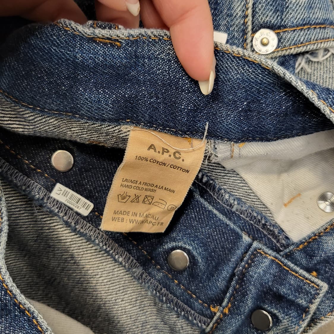 A.P.C. 데님 청바지 워싱진 상품이미지5