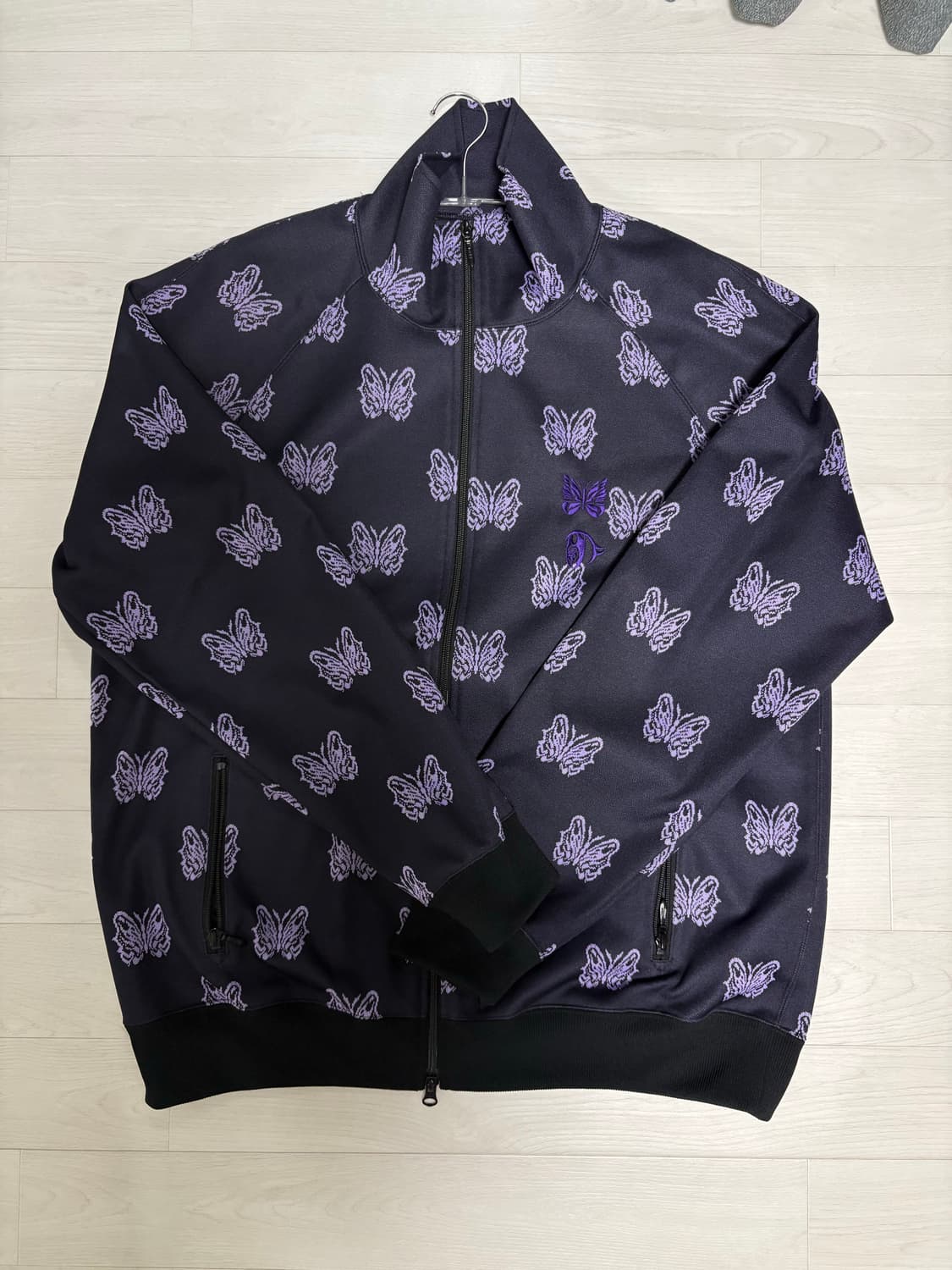 니들스 카에 타나카 트랙 자켓 폴리 자카드 블랙 xl 상품이미지2